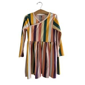 Tea Collection Destination Japan Long Sleeve Wrap Neck Dress